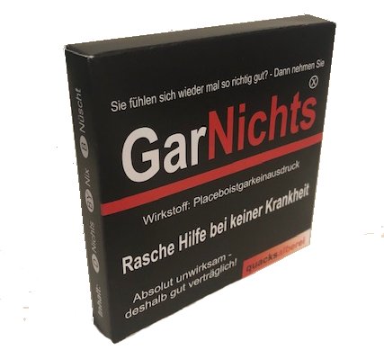 Schachtel GarNichts (leer), schwarz