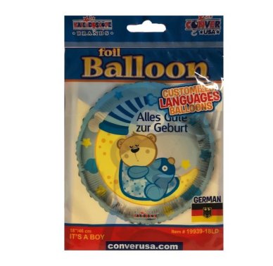 Alles Gute zur Geburt, blau fr Jungen