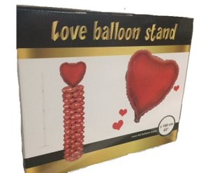 Folienballon Herzen auf Standsule