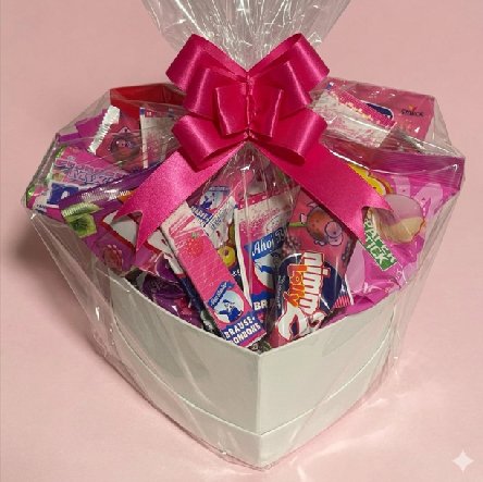 Muttertag Herzgeschenk in pink