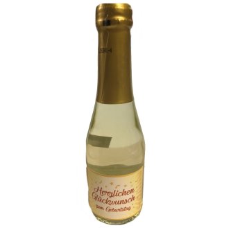 Herzlichen Glckwunsch Secco mit Gold