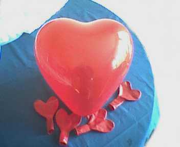 Herzluftballon / Herzluftballons / Herz Luftballon in versch. Farben